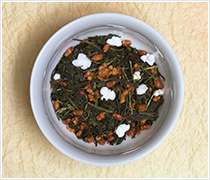 High-class tea leaves Genmaicha
