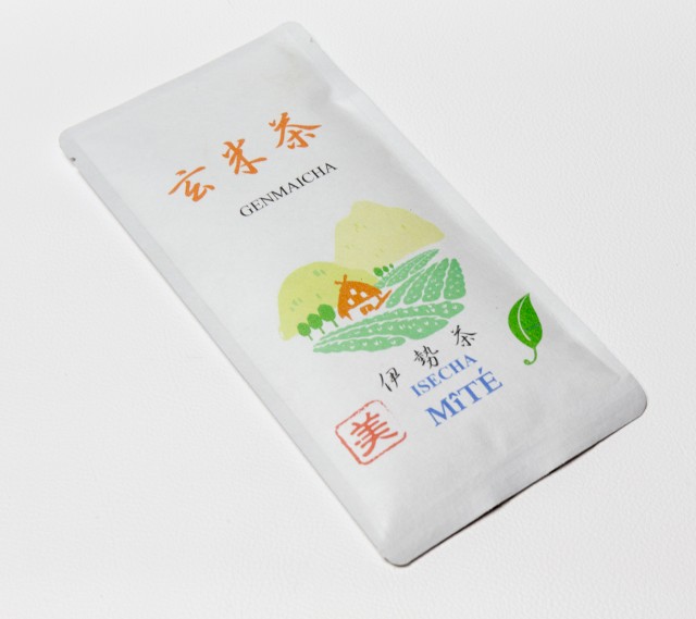 玄米茶「みて」オリジナル 和紙(白)